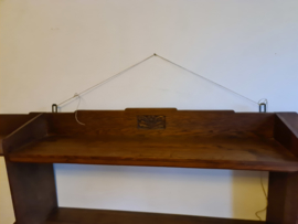 Antiek art deco houten schap