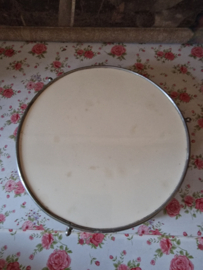 Vintage draaiplateau porseleinen tegel