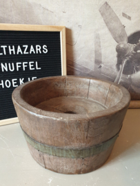 Oude houten bak