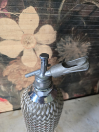 Oude glazen spuitfles sodafles sparklets