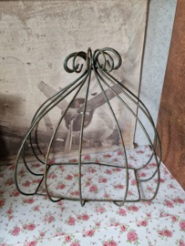 Brocante groene planten hanger ruif