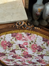 Brocante stoeltje rozen