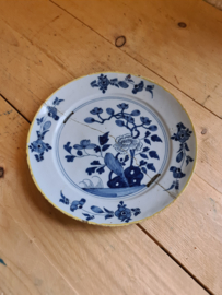 Antiek delfts bordje pannenkoekje