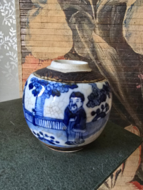 Antiek chinese gemberpot nanking