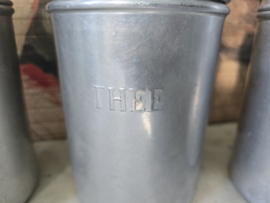 Aluminium koffie thee suiker bussen