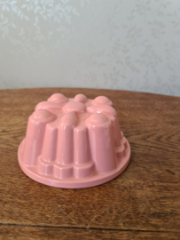 Pastel roze puddingvorm