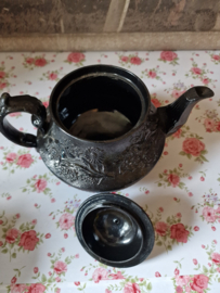 Antiek zwart rouwservies Hackwood