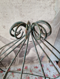 Brocante groene planten hanger ruif