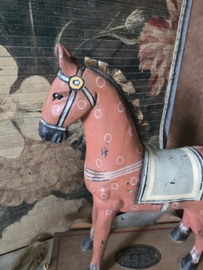 Oud houten paard trekpaard