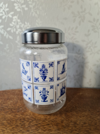 Vintage glazen pot nescafe nr3