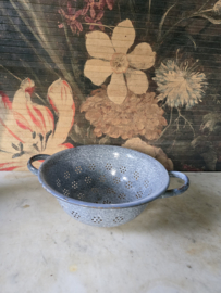 Grijs gewolkte emaille vergiet nr3