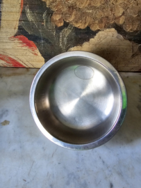 Oude verzilverde boterkoeler cloche