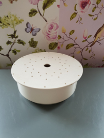 crème witte schaal plus treef en uitlekschaal