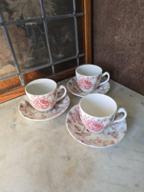 Kop en schotel rose chintz Johnson Bros