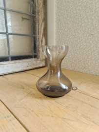 Oud rookglas bollenvaasje Leerdam nr6