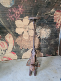 Gietijzeren waxinelicht houder kat