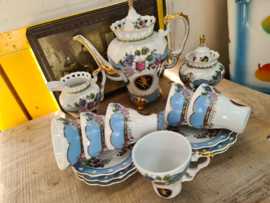 Romantisch porseleinen koffie servies engeltje