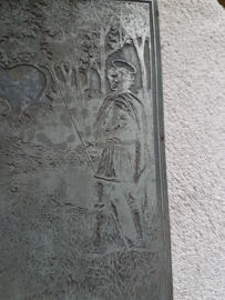 Antieke stempel religie drukplaat Saint hubertus