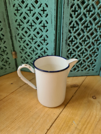 Wit emaille maatbeker 1 liter