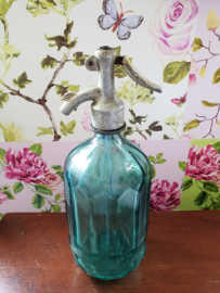 Antiek blauw glazen spuitfles nr3