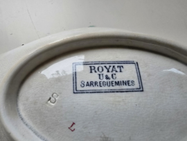 Oud frans beleg schaaltje sarreguemines