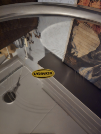 Groot verzilverd dienblad