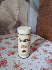 Oud blikje babyderm poeder