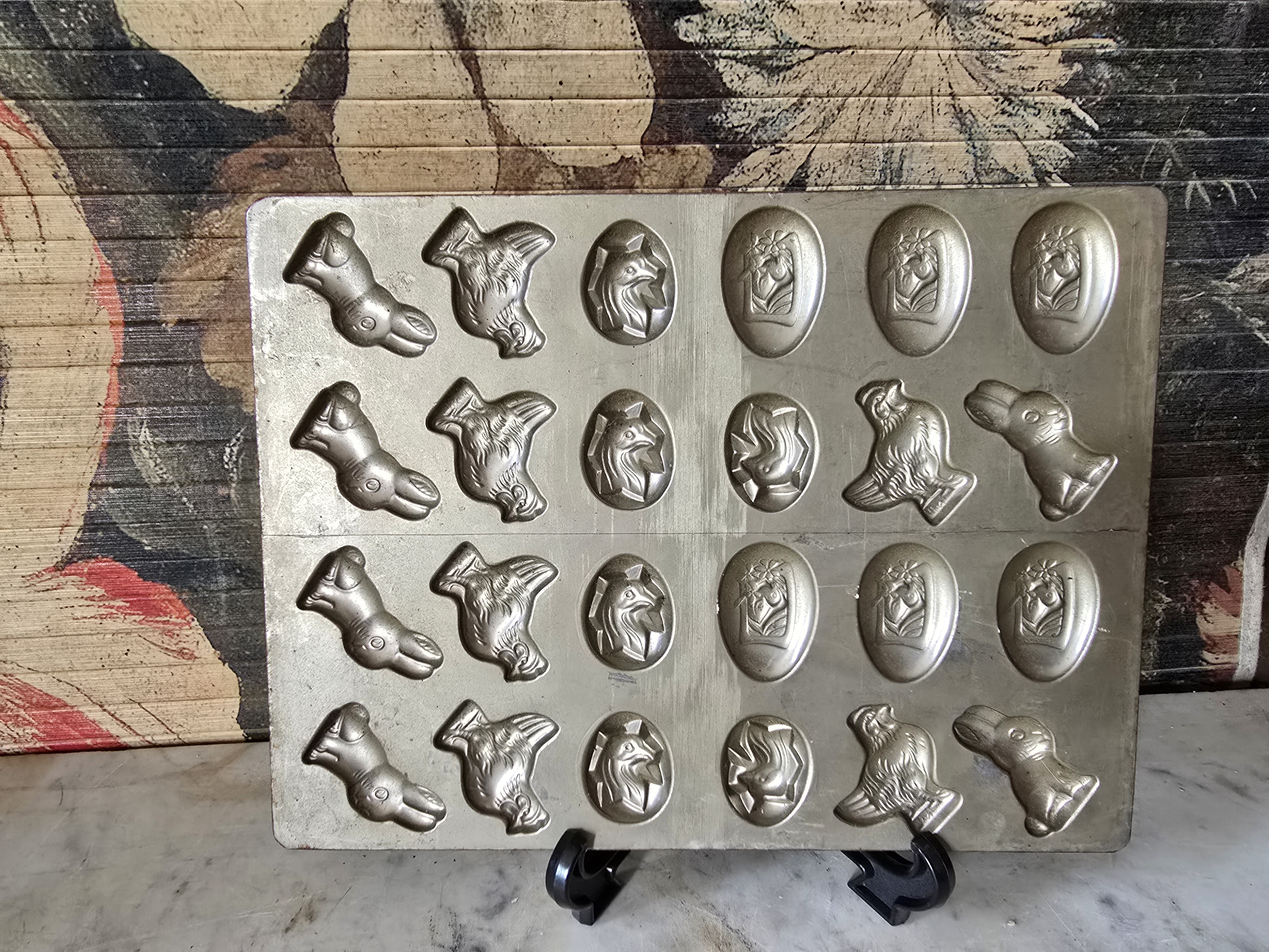 Oude chocolademal pasen