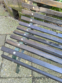 Oude parkbank tuinbank