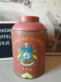 Groot oud winkelblik theeblik Jackson's of piccadilly
