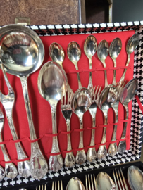 Oud brocante verzilverd bestek