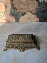 Art nouveau messing postzegeldoos