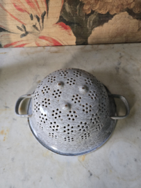 Grijs gewolkte emaille vergiet nr4