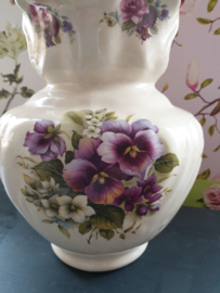 Brocante romantisch engels lampetstel rozen bloemen