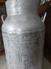 Oude aluminium melkbus 40 liter