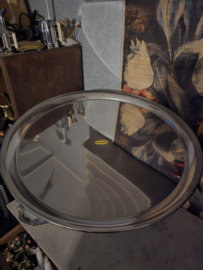 Groot verzilverd dienblad