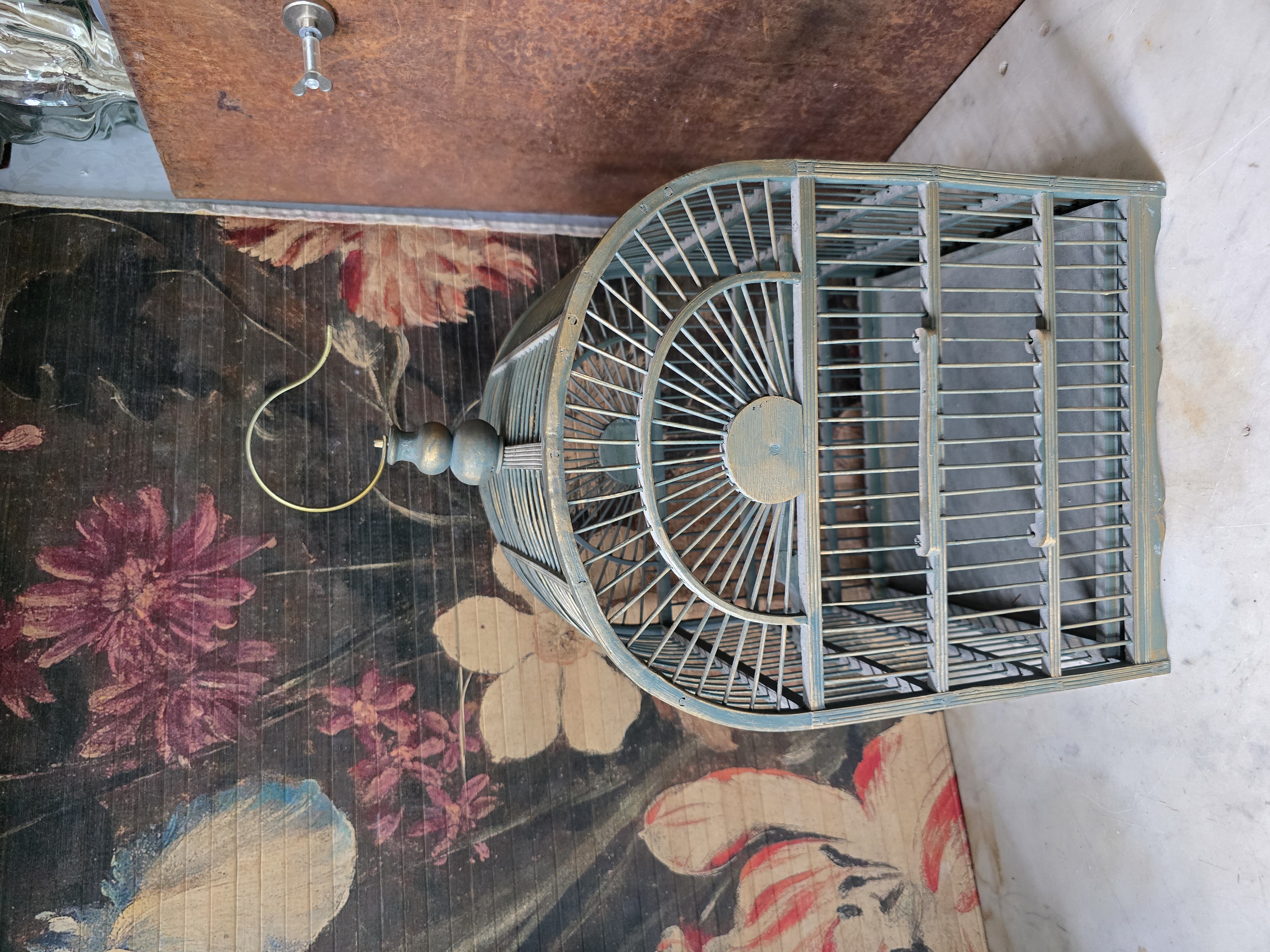 Oud houten vogelkooitje nr1