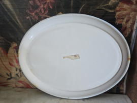 Ovaal emaille dienblad