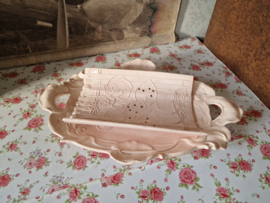 Art nouveau zachtroze aspergeschaal