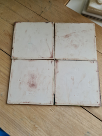 Oud tegeltableau haan pilkington