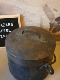 Antiek koperen doofpot kookpot