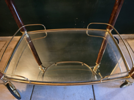 Hollywood regency serveerwagen trolley