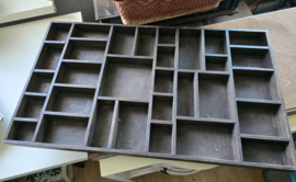 Oude houten letterbak nr2