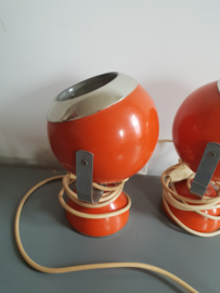 Oranje retro vintage metalen bollamp