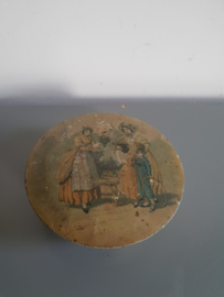 Antiek rond victoriaans blik