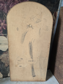 Oud houten knikkerspel flipperspel bosdieren