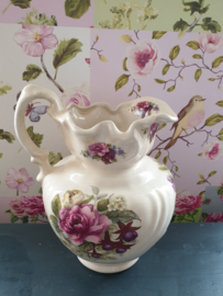 Brocante romantisch engels lampetstel rozen bloemen