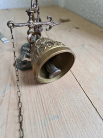 Antieke messing trekbel
