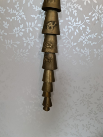 Antiek messing bellenkoord kamelen