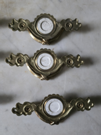 Antiek messing greepjes victoriaans barok